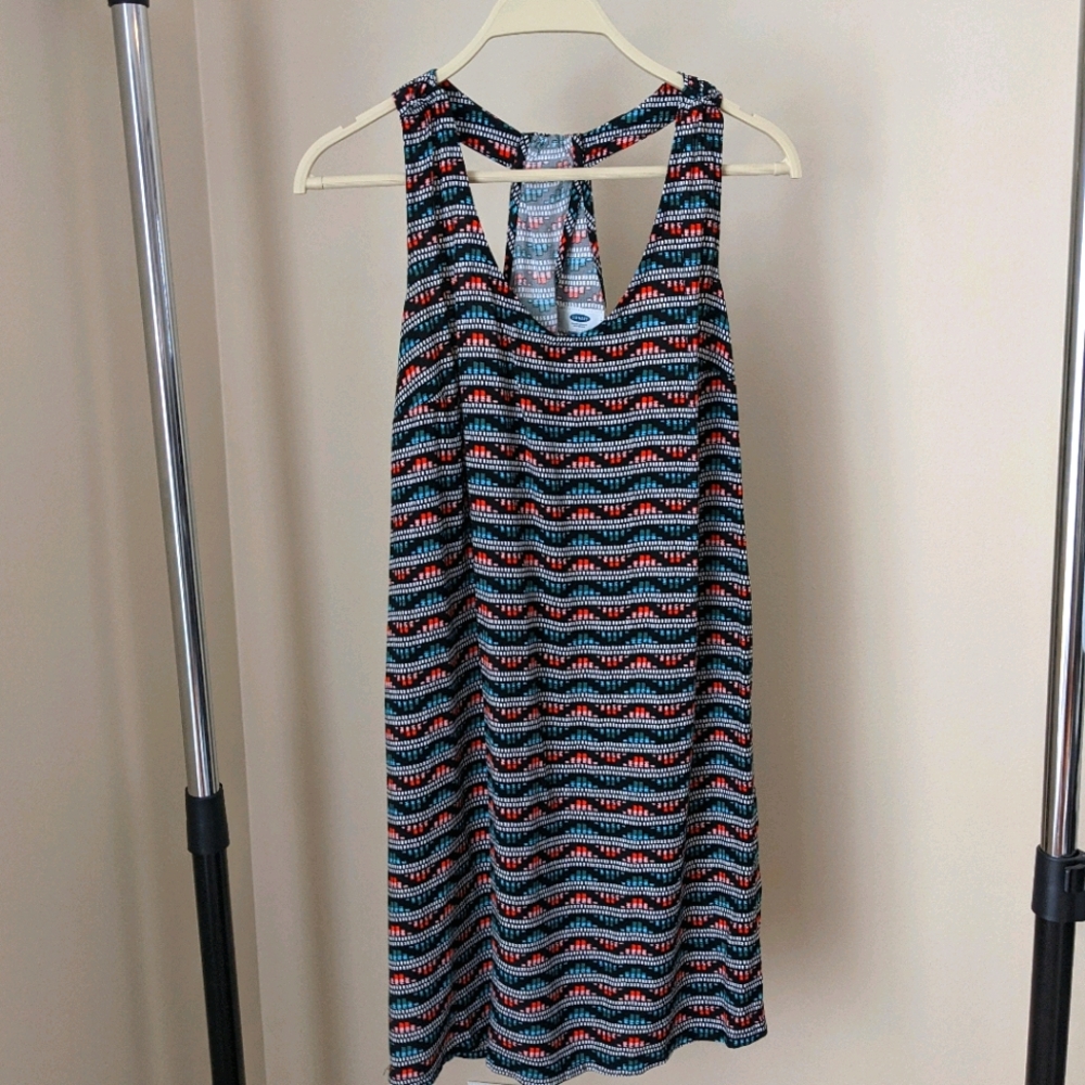 Sleeveless racer back mini dress